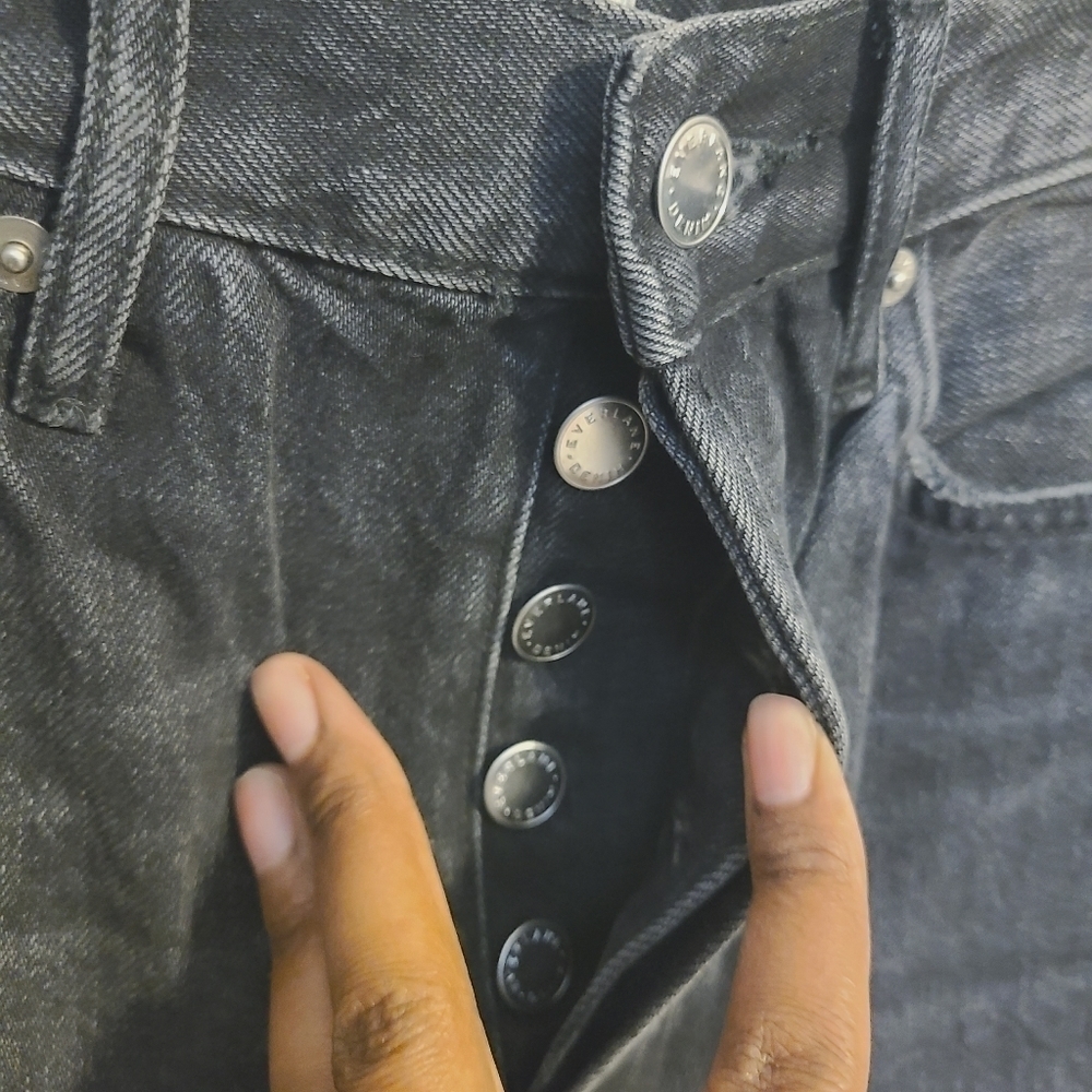 Everlane | Women's Black The 90s Way High Jeans (Size 25 Long) - Picture 9 of 16